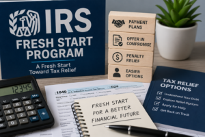 IRS Fresh Start Program Explained: How It Works, Who Qualifies, and How to Apply in 2026