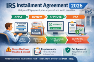 IRS Installment Agreement Approval 2026 (Full Guide + How to Get Approved Fast)